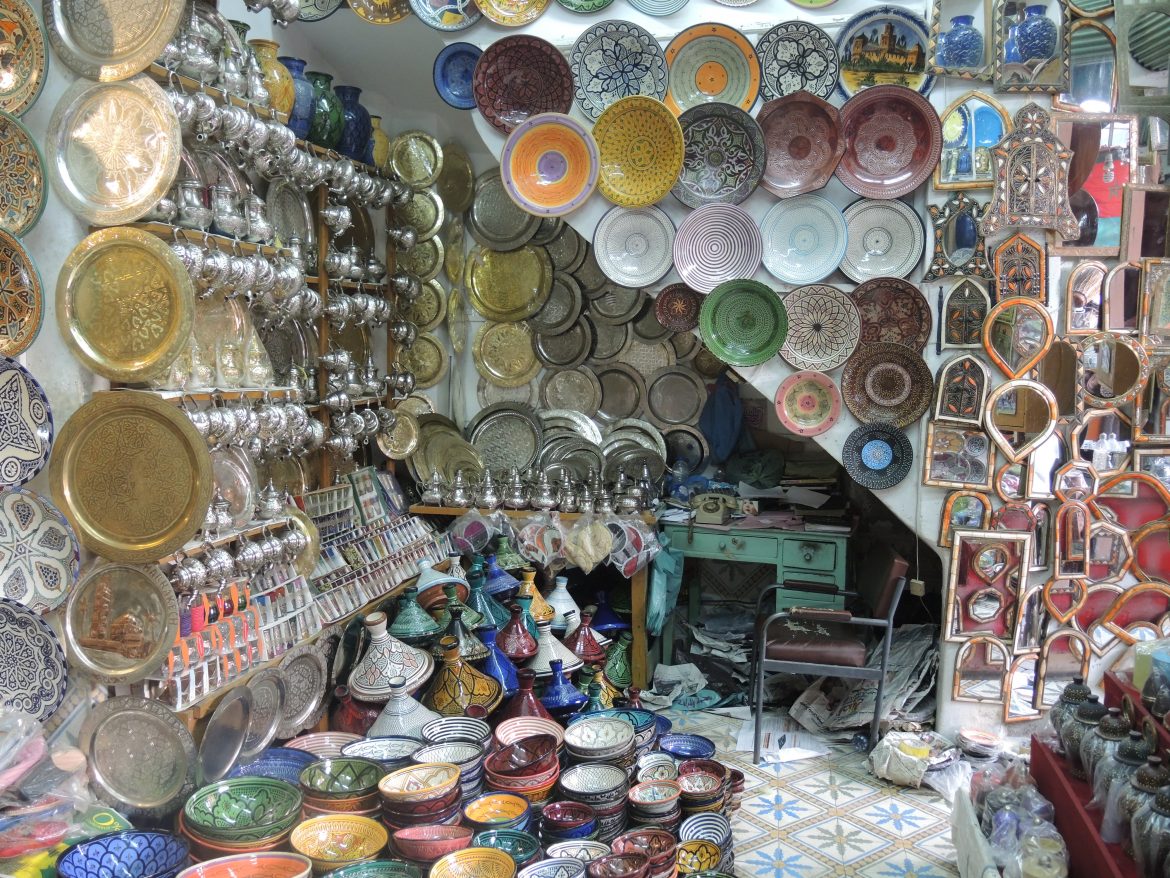 Tajin shop in Morrocc