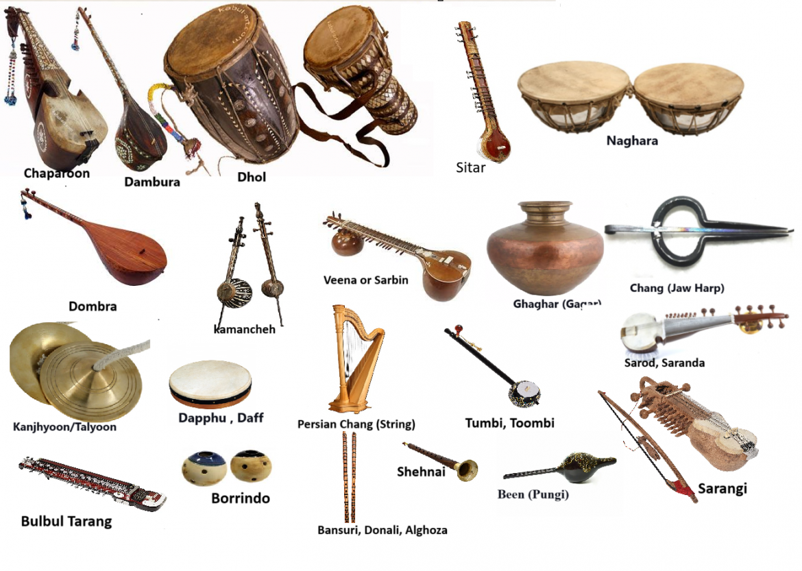 Various Indian Musical Instruments