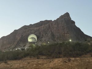 Sulayman-Too Archeological Museum on one of peaks