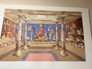 A visual presentation of how the Panjakent temple wall paintings would have looked.